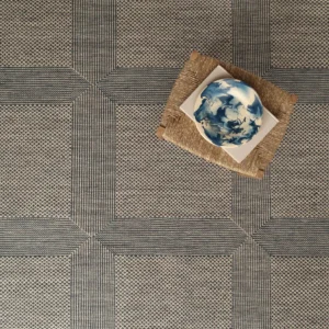 Nantucket Grid Denim, Natural EERUG1000827 | 50% OFF