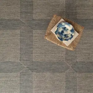 Nantucket Grid Denim, Natural EERUG1000827 | 50% OFF