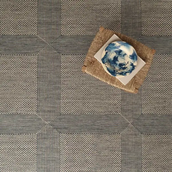 Nantucket Grid Denim, Natural EERUG1000827 | 50% OFF