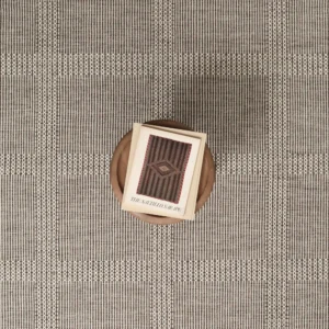 Nordic Grid Dark Natural Brown EERUG1000925 | 40% OFF