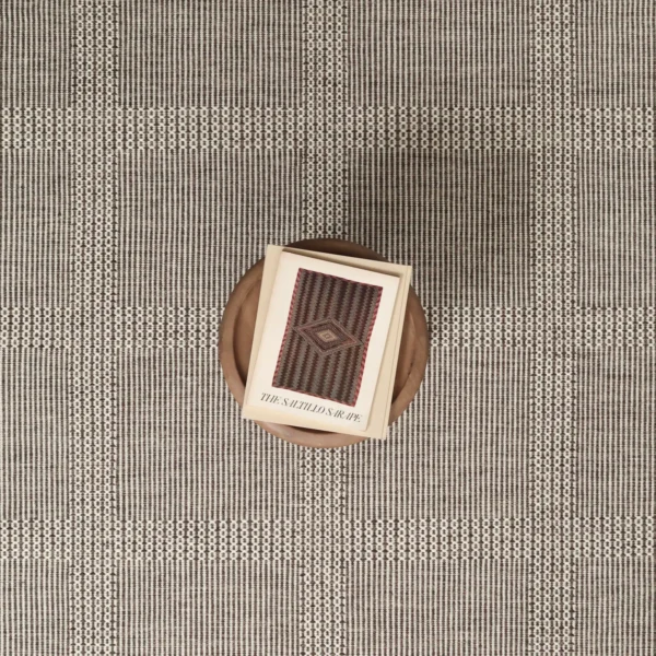 Nordic Grid Dark Natural Brown EERUG1000925 | 40% OFF
