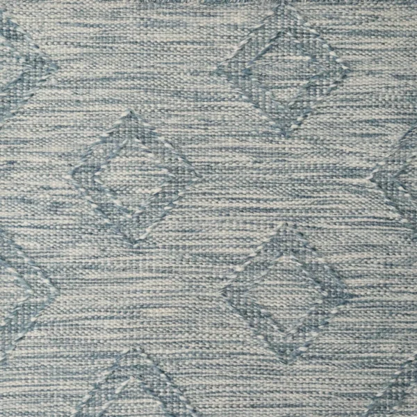 Sale Rug Collection | Floating Checks Lapis Cream
