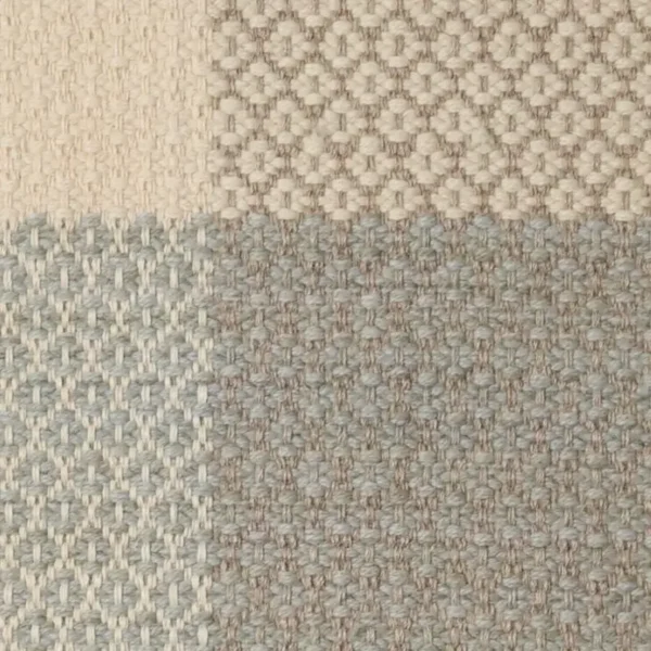 Alma Grid Aquamarine, Cream EERUG1000738 | 30% OFF