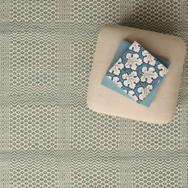 Cooley's Grid Turquoise EERUG1001438 | 30% OFF