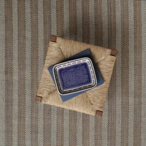 Strie Heavy Twill Basket Deep Blue EERUG1000353 | 70% OFF