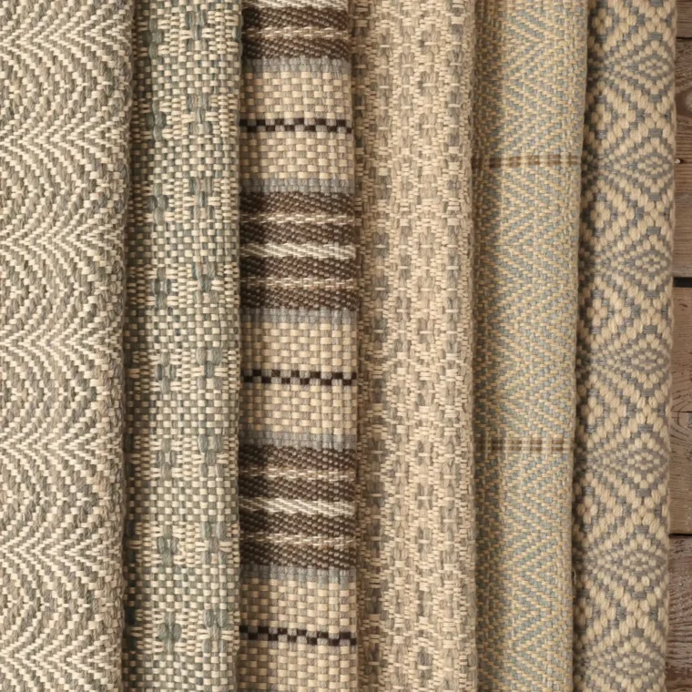 Teff Syled Grey Brown - Arches, Blossom, Twill Basket Stripe, Lace, Pinstripe Reverse Twill, Overshot