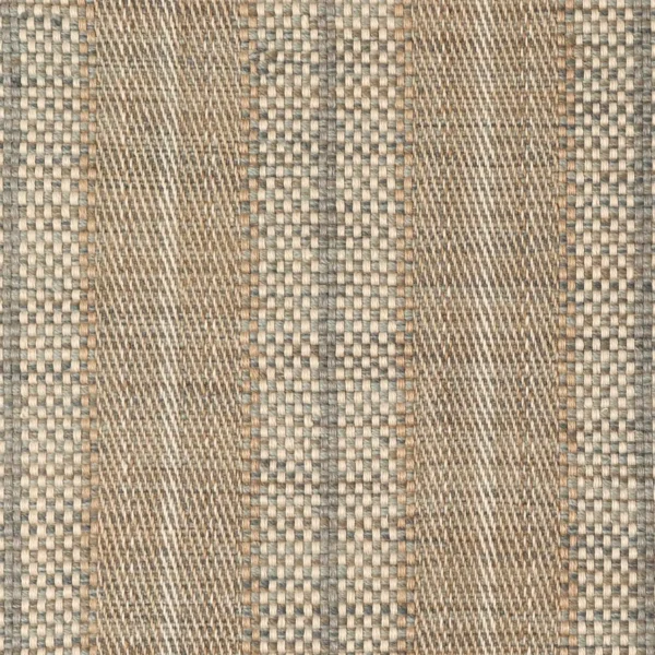 Twill Basket Stripe Platinum Grey Brown EERUG1000754 | 30% OFF