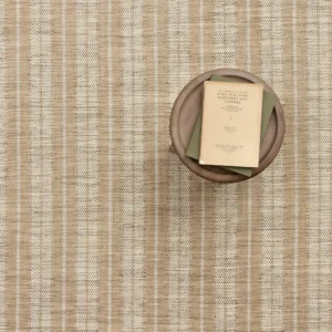 Twill Basket Stripe Natural, Wheat-Brown EERUG1001516