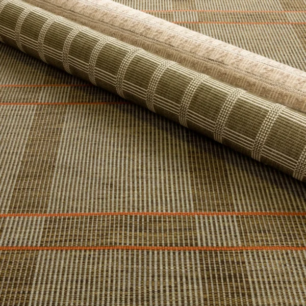 Aklear Plaid Brown Grey Strie  EERUG1001051 | 40% OFF