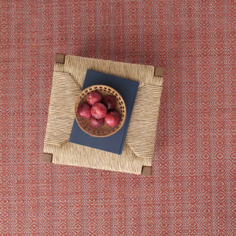 Teff Overshot Indigo Series, Rusty Red Quick Ship Styled 23