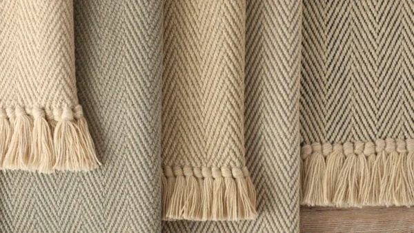 Viking Herringbone Bone, Aquamarine EERUG1001366 | 60% OFF