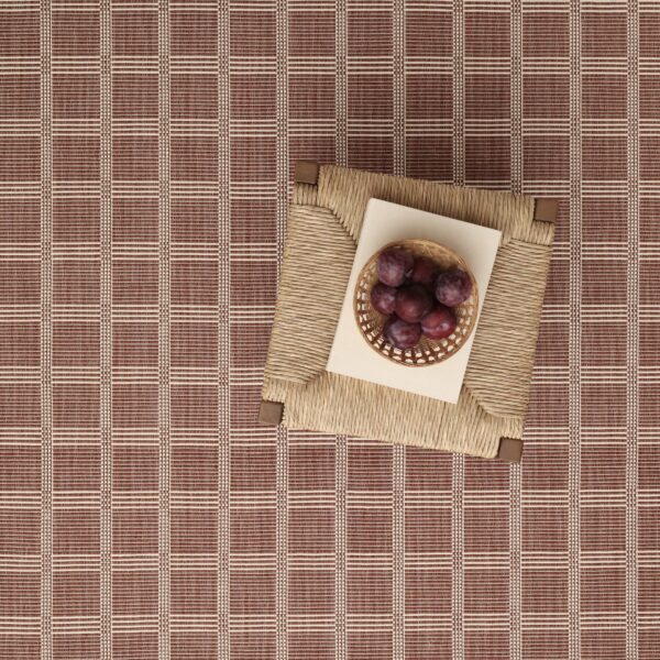 Gardin Grid Brick Red EERUG1001580-3