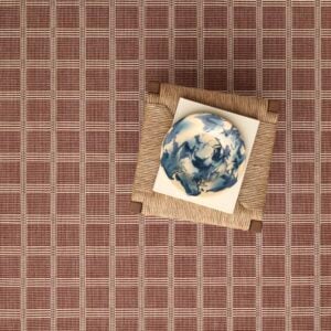 Gardin Grid Brick Red EERUG1001155-3