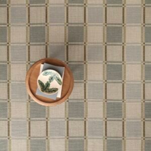 Trafford Grid Oyster, Olive, Blue EERUG1001593