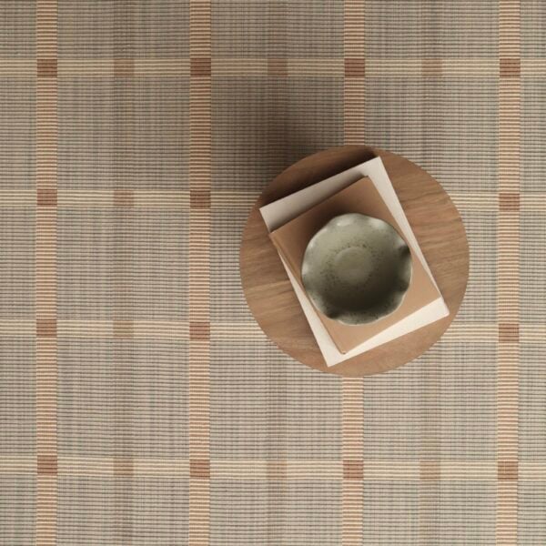 Woodside Floating Checks Tan, Seafoam EERUG1001276