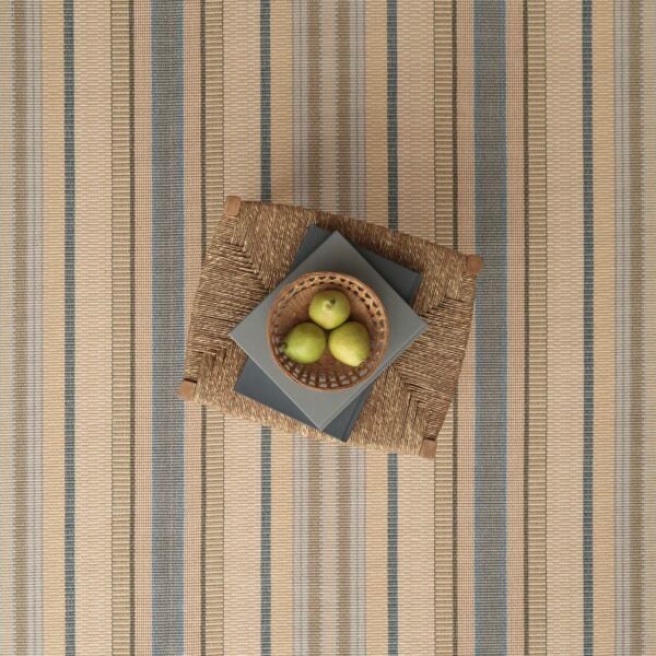 Alma Stripe Blue, Natural EERUG1001473