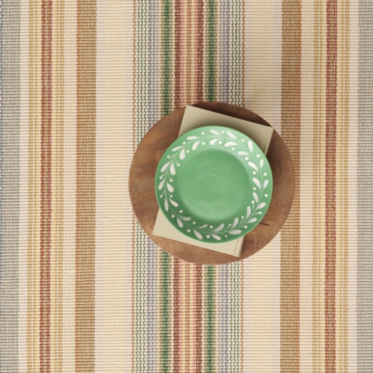 Cotton Gracie Stripe Nantucket Blue Styled 21