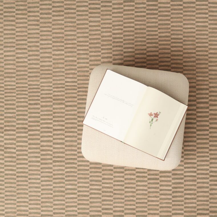 ECloth Dhurrie Post Blush & Flax Styled 1