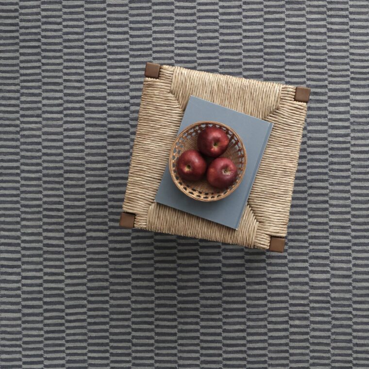 ECloth Dhurrie Post Harbor Blue & Morning Fog Styled 4