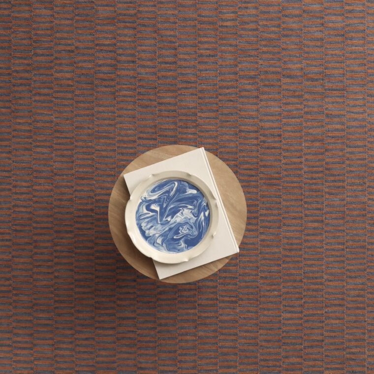 ECloth Dhurrie Post Morning Fog, Terracotta Styled