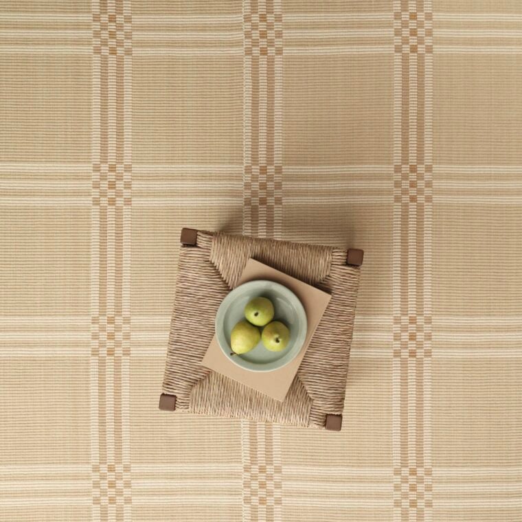 MS Huck Grid Sand Strie, Cream, Golden Tan NOT IN COLLECTION 2