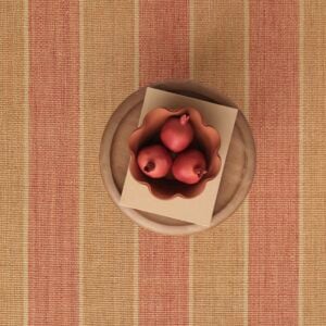 Alternating Stripe Terracotta Gold EERUG1001435