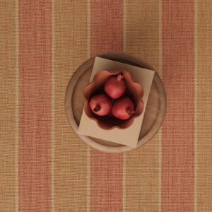 Alternating Stripe Terracotta Gold EERUG1001435