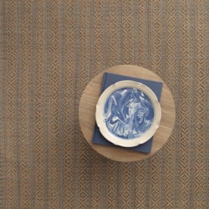 Sale Rug Collection | Teff Overshot Nutmeg Navy Strie
