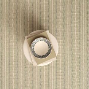 Twill Basket Stripe Lichen, Silver EERUG1001603