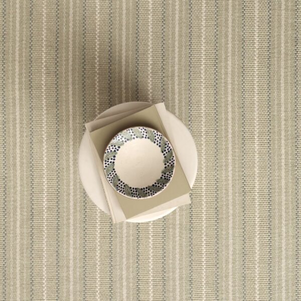 Twill Basket Stripe Lichen, Silver EERUG1001603