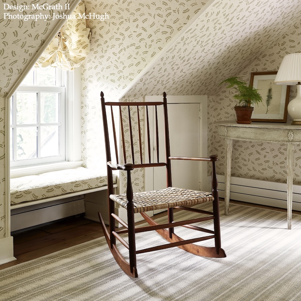 Twill Basket Stripe Platinum, Seafoam EERUG10001664