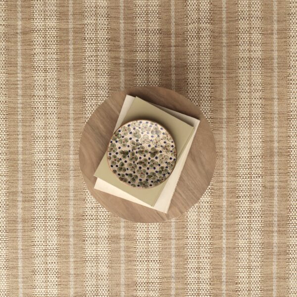 Twill Basket Stripe Natural, Wheat, Brown EERUG1001085