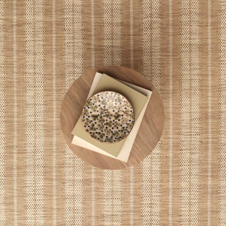 Teff Twill Basket Stripe Wheat Brown Quick Ship Styled 216