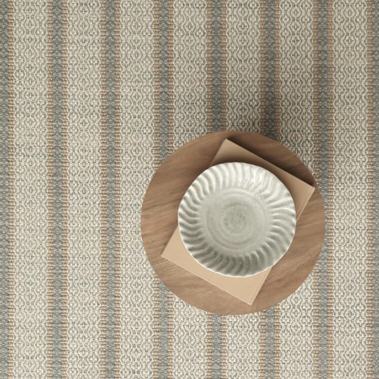 Teff Ulla with Pinstripes Aquamarine Styled 4