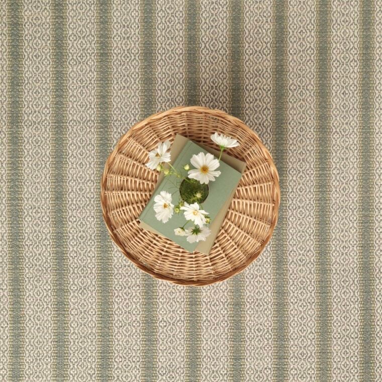 Teff Ulla with Pinstripes Dark Aqua Styled 8