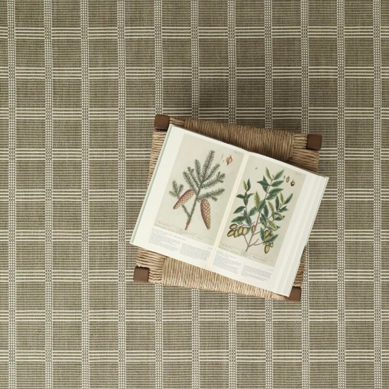 Belden Gardin Grid Olive, White Quick Ship Styled 2