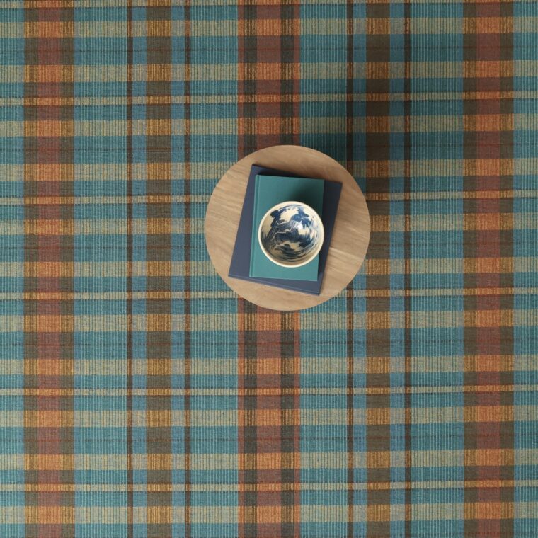 ECloth Aspen Plaid Flatweave Forest, Fern, Brick Styled 29