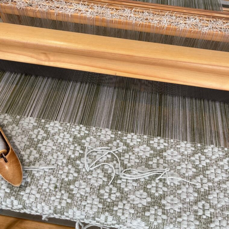 MS Ikat Diamond Stripe on Loom