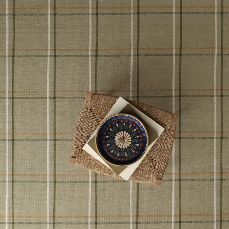 ECloth Dartford Plaid Flatweave Leaf Styled 12