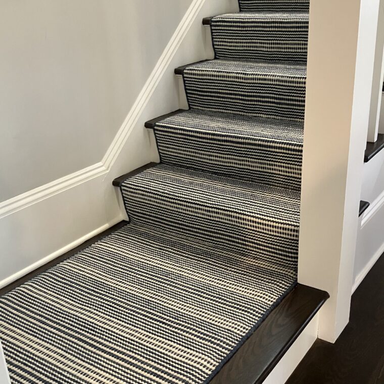 ECloth Rag Rug Navy Stair Runner