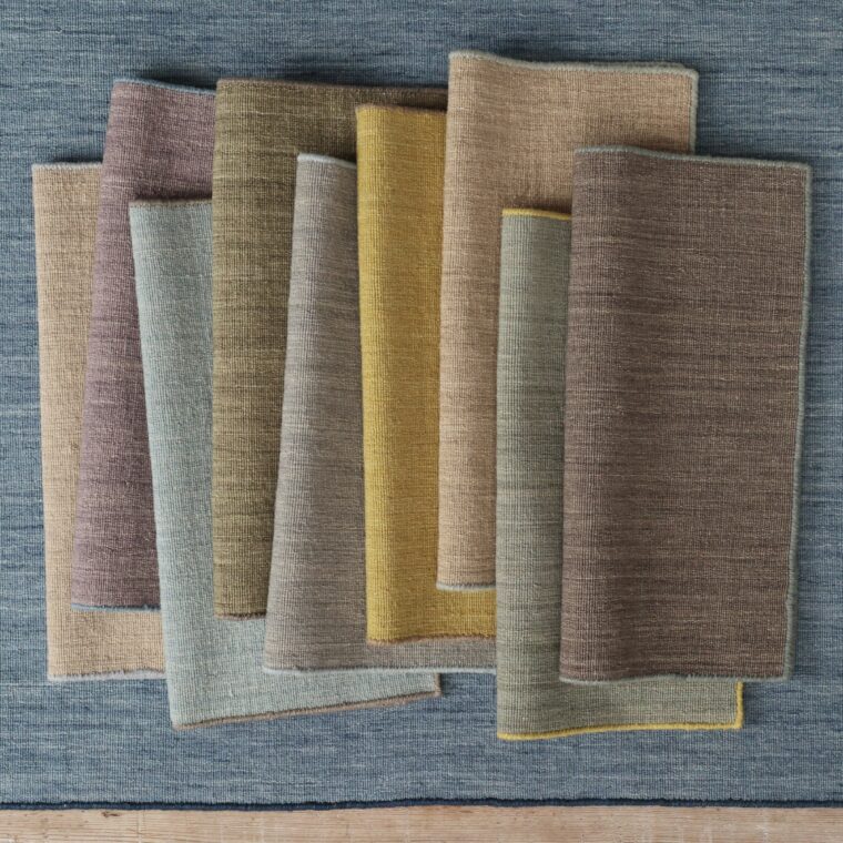 ECloth Strie Flatweave with Contrast Whipstitch Styled 30