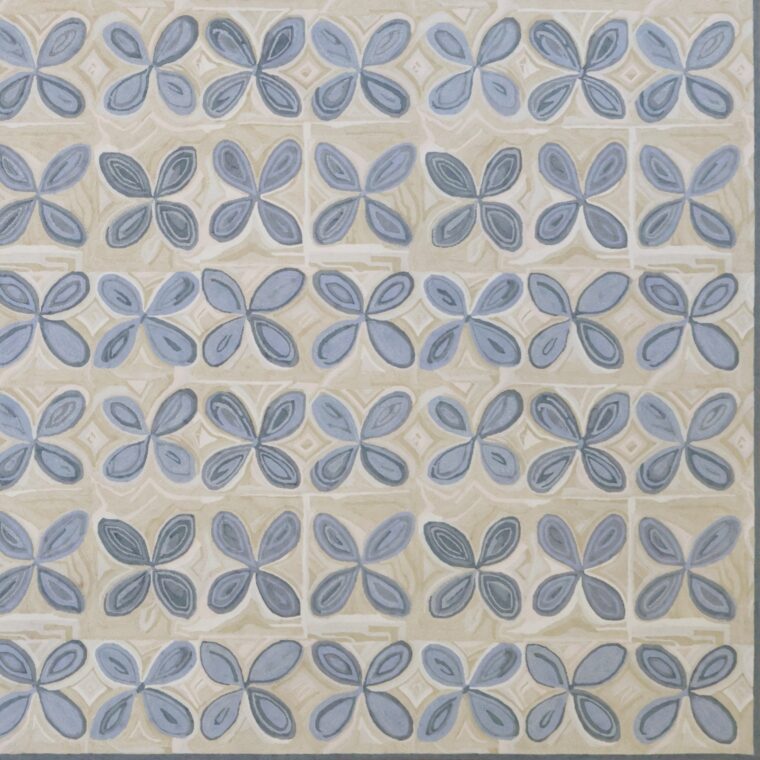 Tufted Abstract Flowers - Buttermilk 97 copy