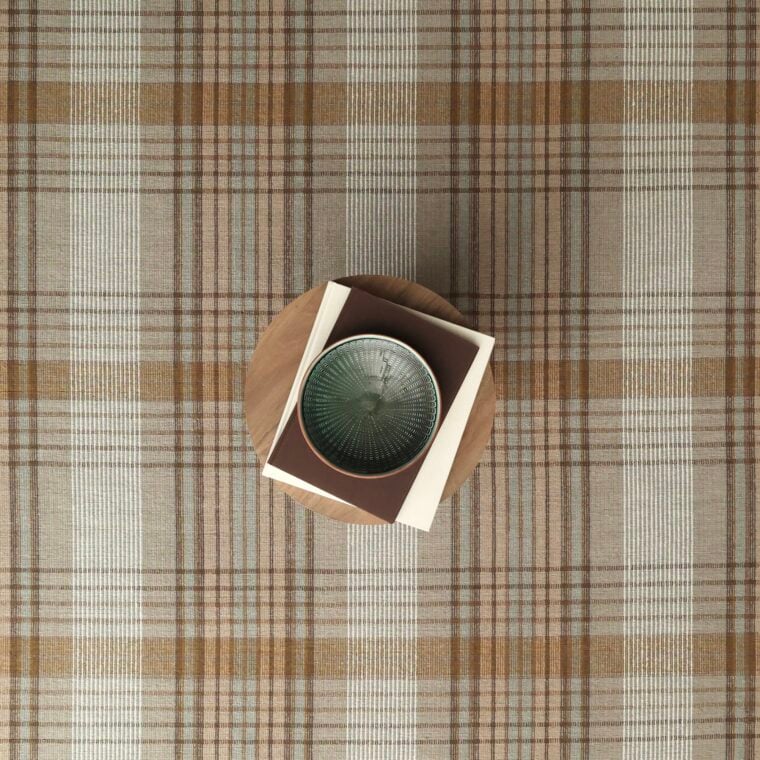 ECloth Laredo Plaid Teal & Tan Styled 28