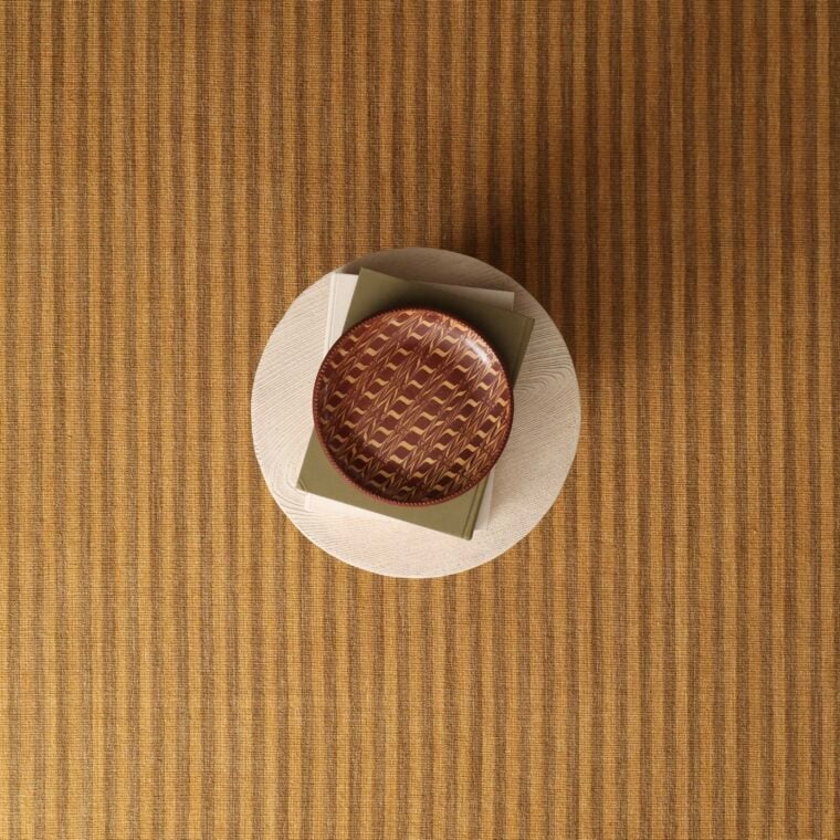 ECloth Space Dyed Stripe Flatweave Gold, Meadow Styled 5