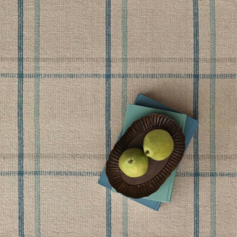 ECloth Dartford Plaid Teal & Grey Styled 5