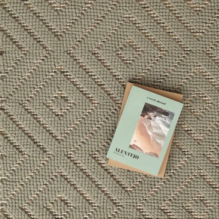 ECloth Diamond In Loop Teal, Cream & Brown Styled 9