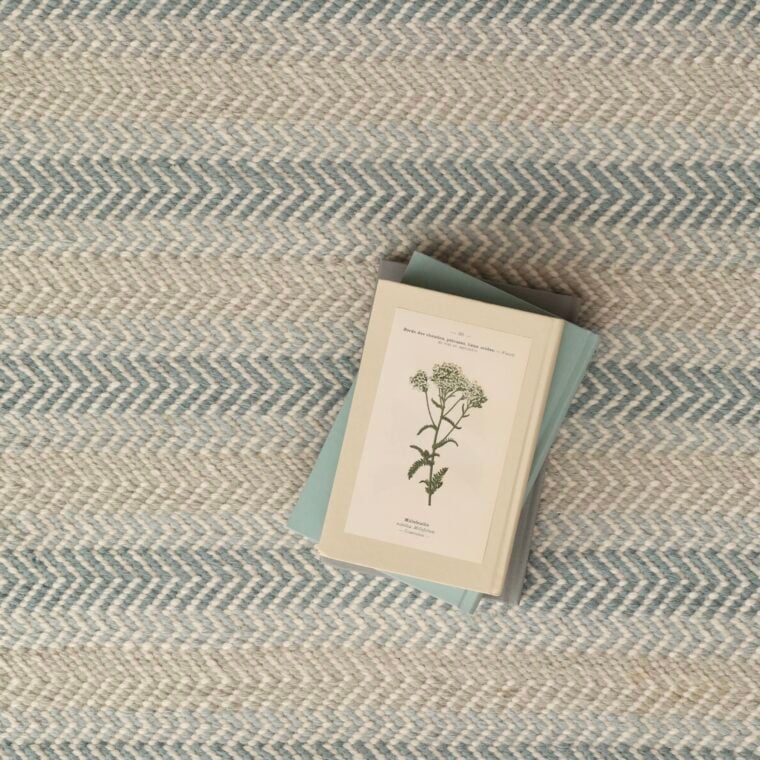 ECloth Everett Stripe Soft Teal Styled 2026