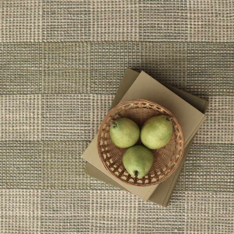 ECloth Geo Weave Squares Moss Green & Mushroom Styled 2026 2