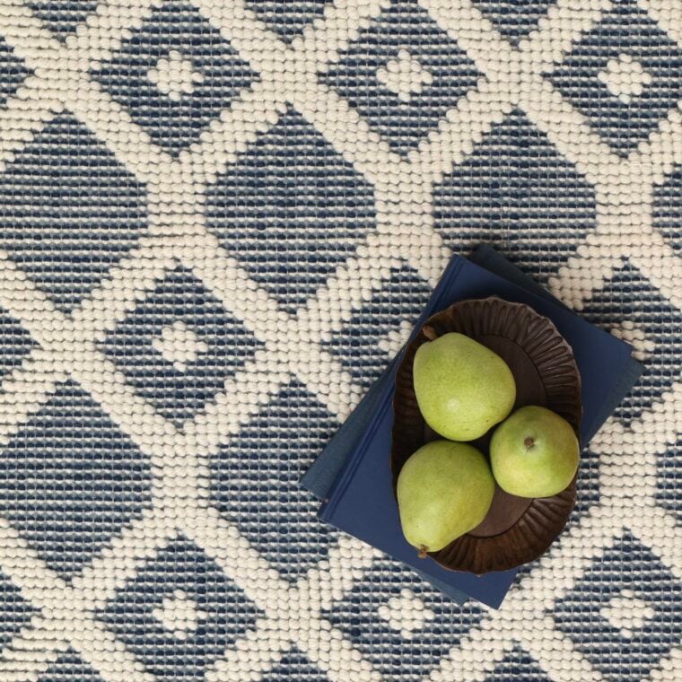 ECloth Lattice, Loop Cream & Indigo Styled 6