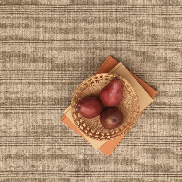 ECloth Strie Flatweave with Ribs Flax Styled 4